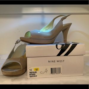 Women’s Gently Worn Nine West Nude Stiletto Size 10